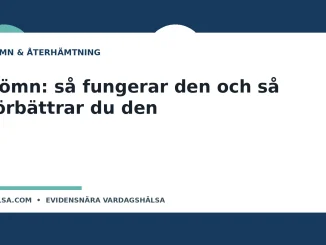 Illustration till guiden Sömn: så fungerar den och så förbättrar du den