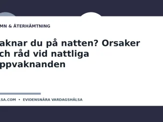 Illustration till guiden Vaknar du på natten? Orsaker och råd vid nattliga uppvaknanden
