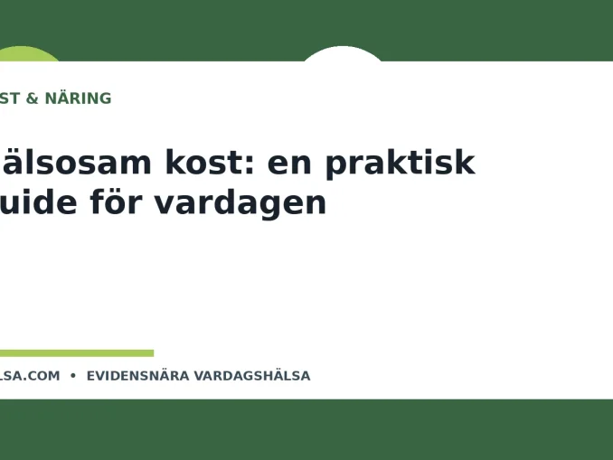 Illustration till guiden Hälsosam kost: en praktisk guide för vardagen