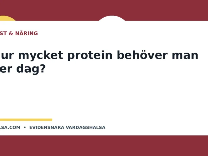 Illustration till guiden Hur mycket protein behöver man per dag?