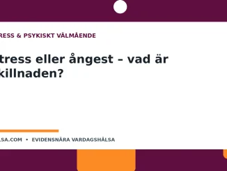 Illustration till guiden Stress eller ångest – vad är skillnaden?